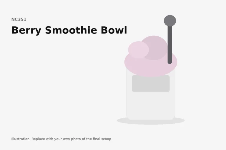 Berry Smoothie Bowl in a Ninja Creami pint, final scoop