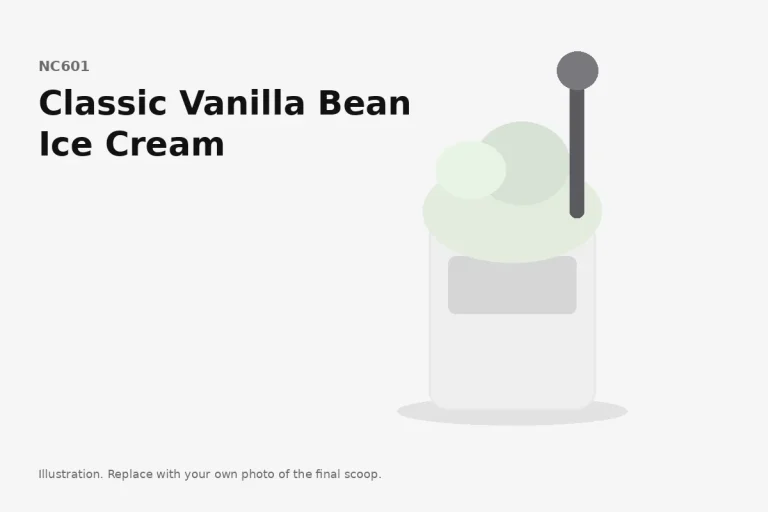 Classic Vanilla Bean Ice Cream in a Ninja Creami pint, final scoop