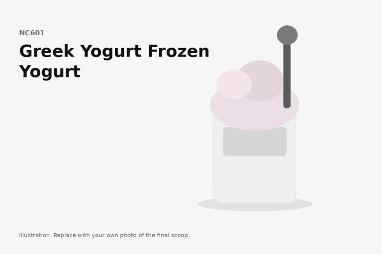 Greek Yogurt Frozen Yogurt in a Ninja Creami pint, final scoop