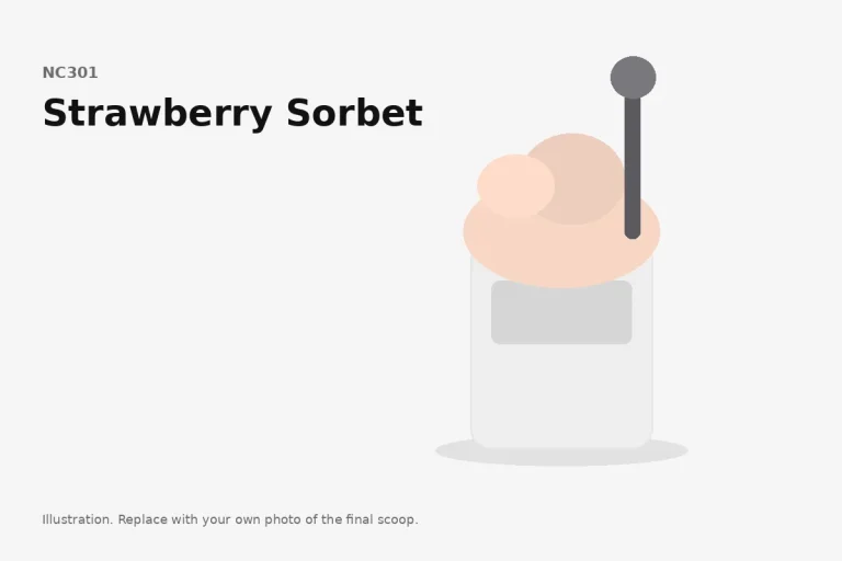 Strawberry Sorbet in a Ninja Creami pint, final scoop