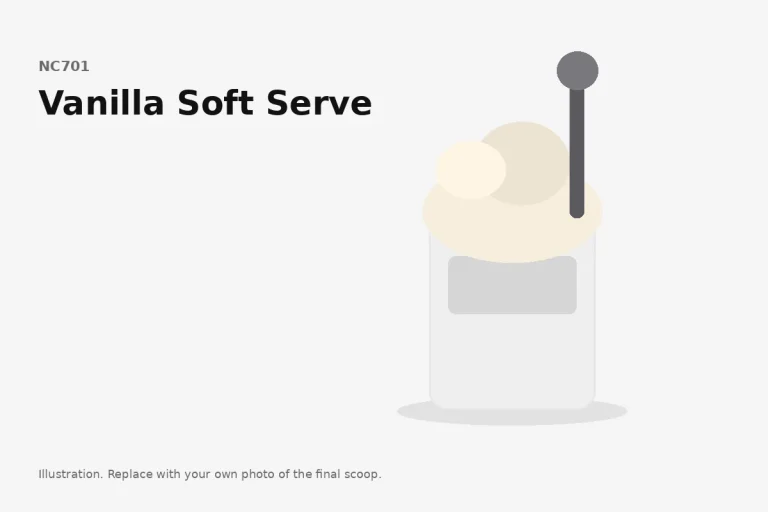 Vanilla Soft Serve in a Ninja Creami pint, final scoop