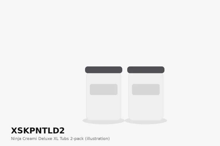 XSKPNTLD2 Ninja Creami Deluxe XL Tubs 2-pack front three-quarter view